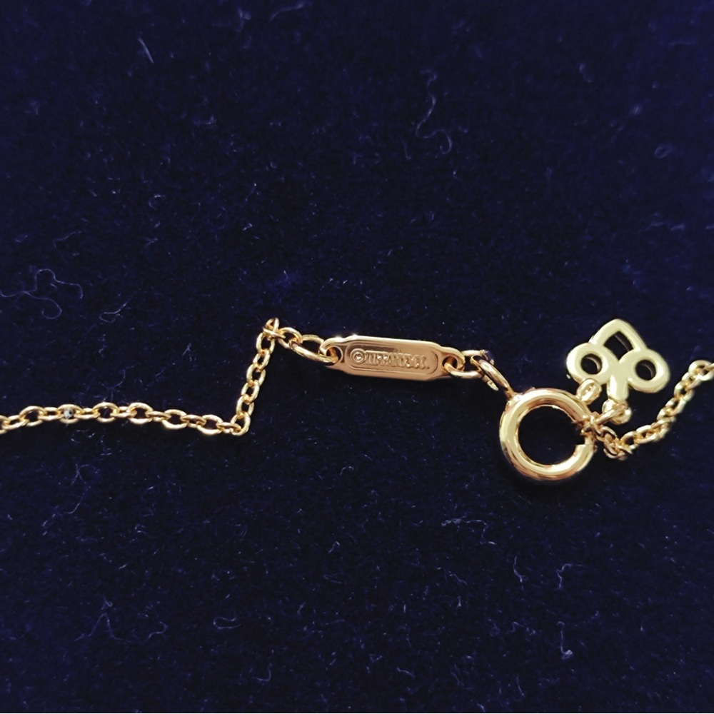 Tiffany & Co. 18K Gold Crown Key Pendant Necklace - Picture 4 of 10